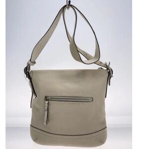 Coach Legacy 1428 Cream Pebbled Leather Hobo Cross body Off White Tassel Handbag